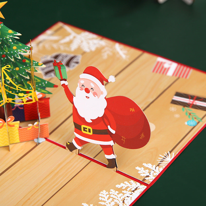 Christmas Pop Up Card | 3D Card | Xmas | Gift | Present | Festive Season | Greeting Card | Santa | Christmas Tree