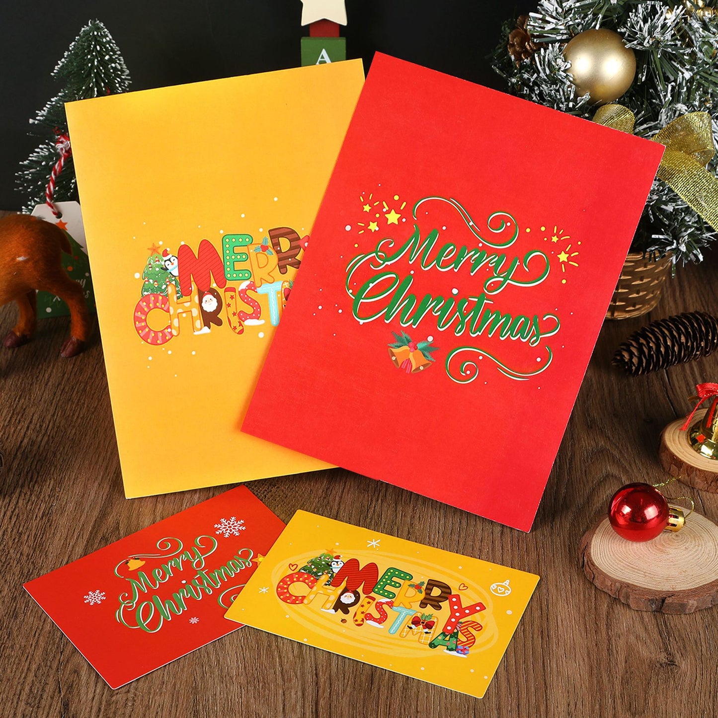 Merry Christmas Pop Up Card | Xmas Card | 3D | Tree | Santa Claus | Greeting Card | 2 Styles
