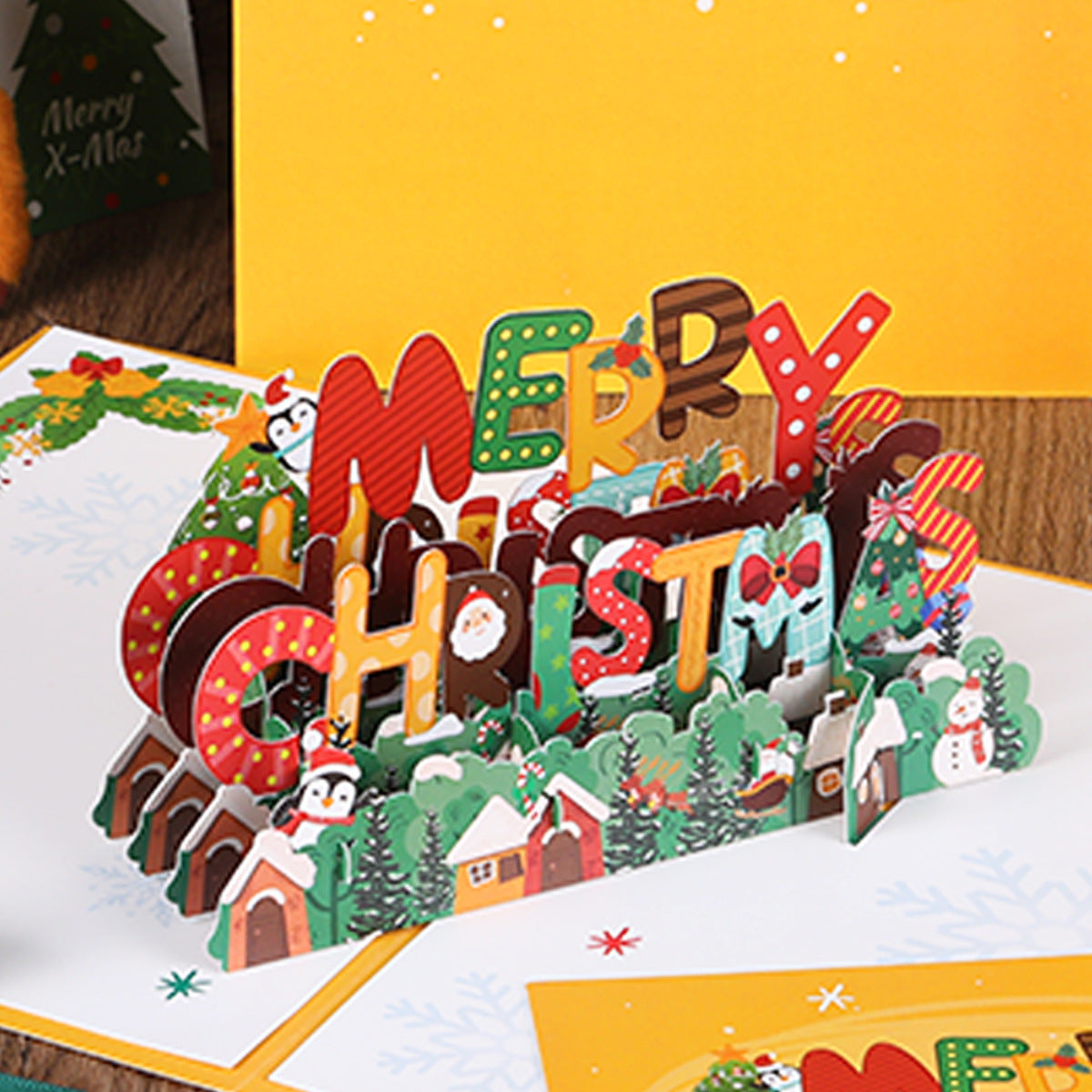 Merry Christmas Pop Up Card | Xmas Card | 3D | Tree | Santa Claus | Greeting Card | 2 Styles