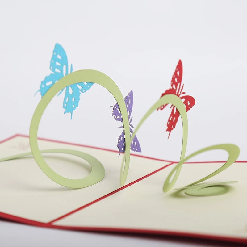 Flying Butterflies Pop Up Card