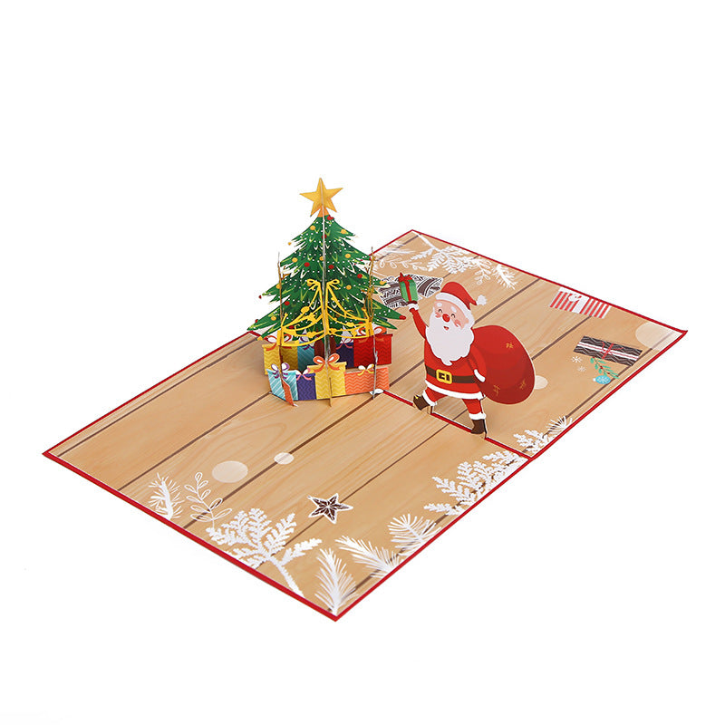 Christmas Pop Up Card | 3D Card | Xmas | Gift | Present | Festive Season | Greeting Card | Santa | Christmas Tree