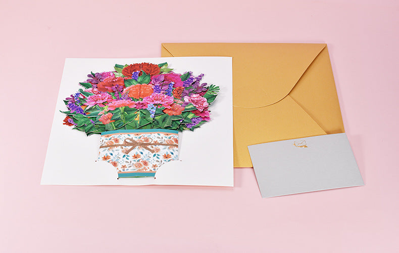 Colourful Lilies or Sunflowers Pop Up Card | Birthday | Wedding | Greeting Card | Valentines Day Card | Engagement Gift | Mothers Day Card