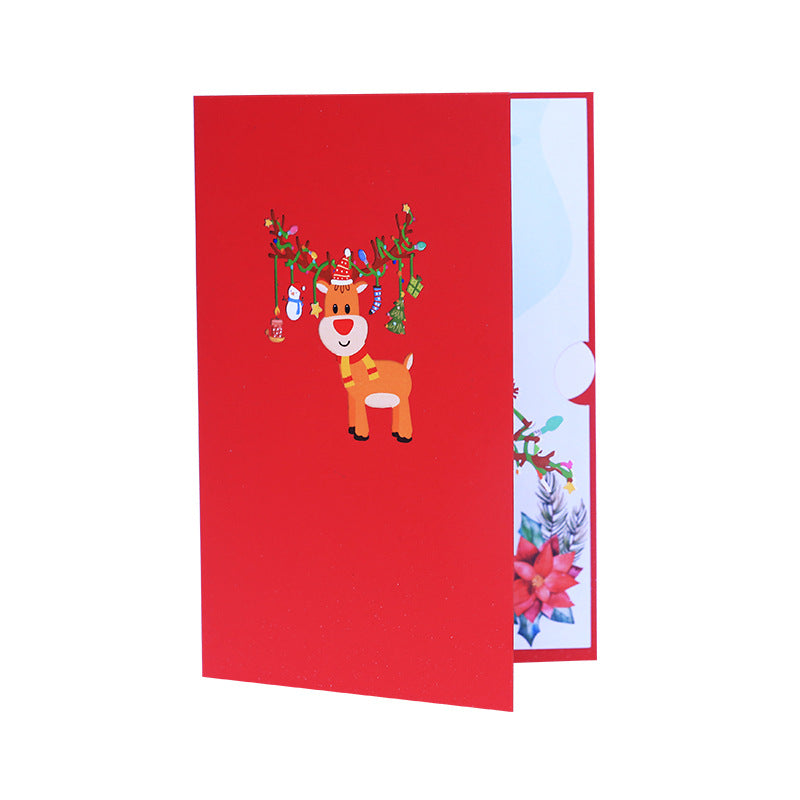 Christmas Pop Up Card | 3D Card | Xmas | Gift | Little Reindeer