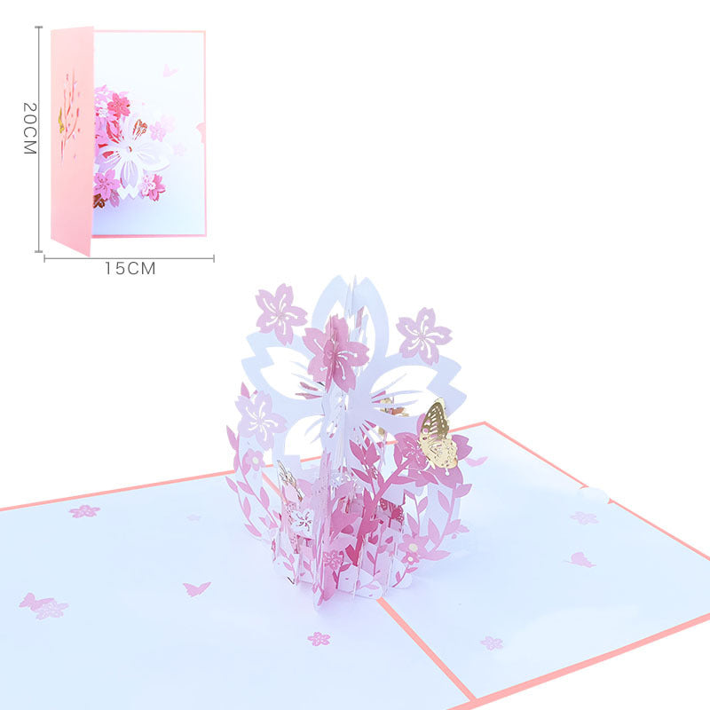 Magic Flowers Pop Up Card | 3 Colours | 3D Card
