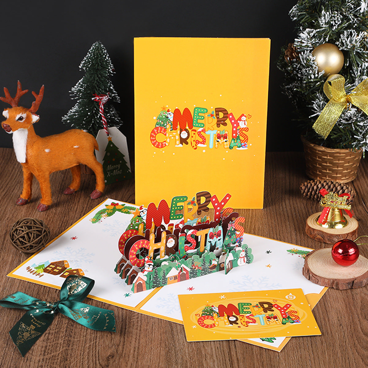 Merry Christmas Pop Up Card | Xmas Card | 3D | Tree | Santa Claus | Greeting Card | 2 Styles