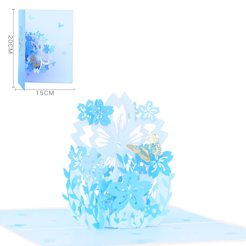 Magic Flowers Pop Up Card | 3 Colours | 3D Card