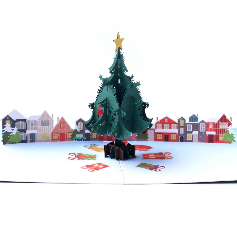 Christmas Market Pop Up Card | 3D Card | Xmas | Greeting Card | Gift