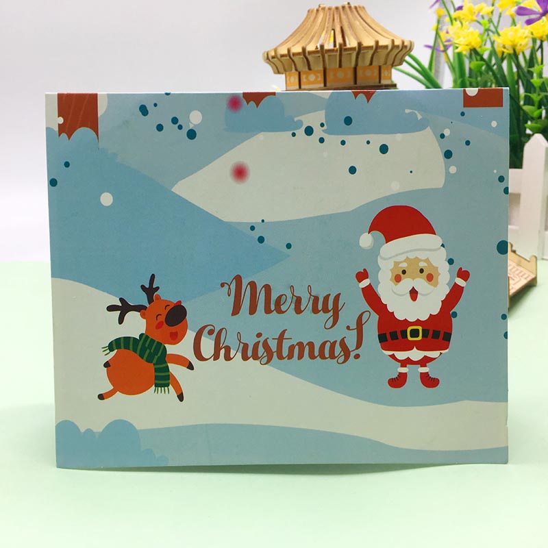 Christmas Card - Christmas Gifts in the Forrest Pop Up Card - Q&T 3D Cards and Envelopes