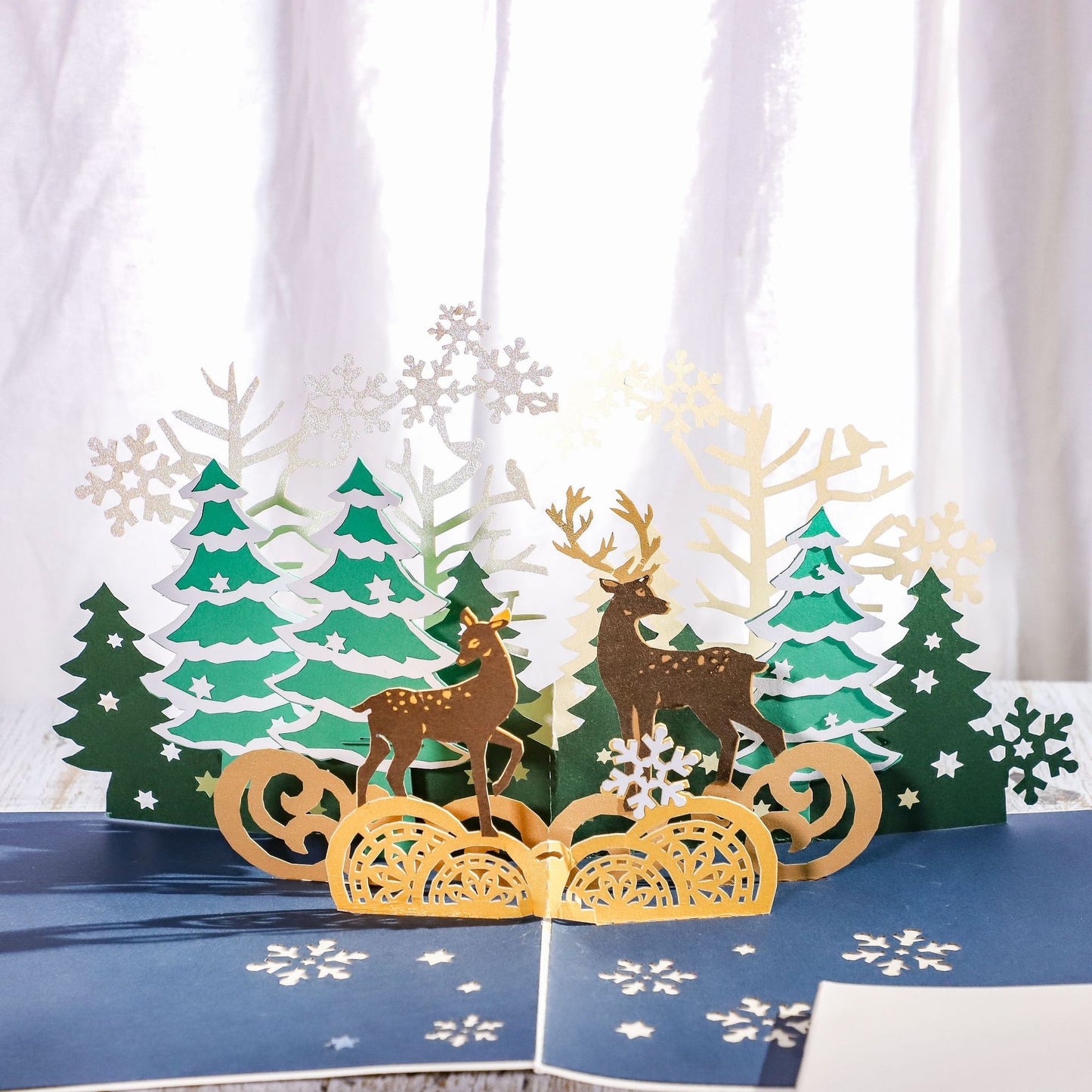 Christmas Reindeers Pop Up Card