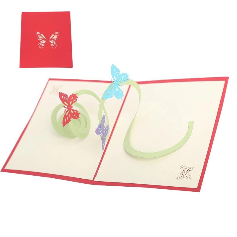 Flying Butterflies Pop Up Card - Q&T 3D Cards and Envelopes
