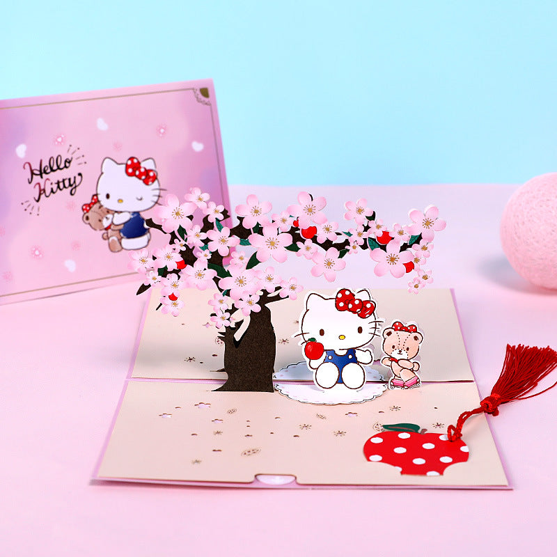 Hello Kitty Pop Up Card | 4 Styles | 3D Card | Birthday Card | Sakura | Japanese Style