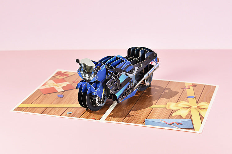 Motorbike Pop Up Card | 3D Card | Moto | Bike | Rider | Biker | Gift