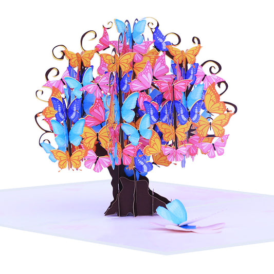 Butterfly Tree Pop Up Card | Mothers Day | Valentines Day | Wedding | Birthday | Sakura | 3D Card | Greeting Card