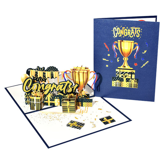 Congratulations Pop Up Card | 3D Card | Congrats! | Greeting Card | Well Done | Gift