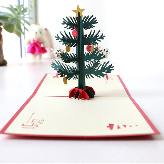 Green Christmas Tree Pop Up Card