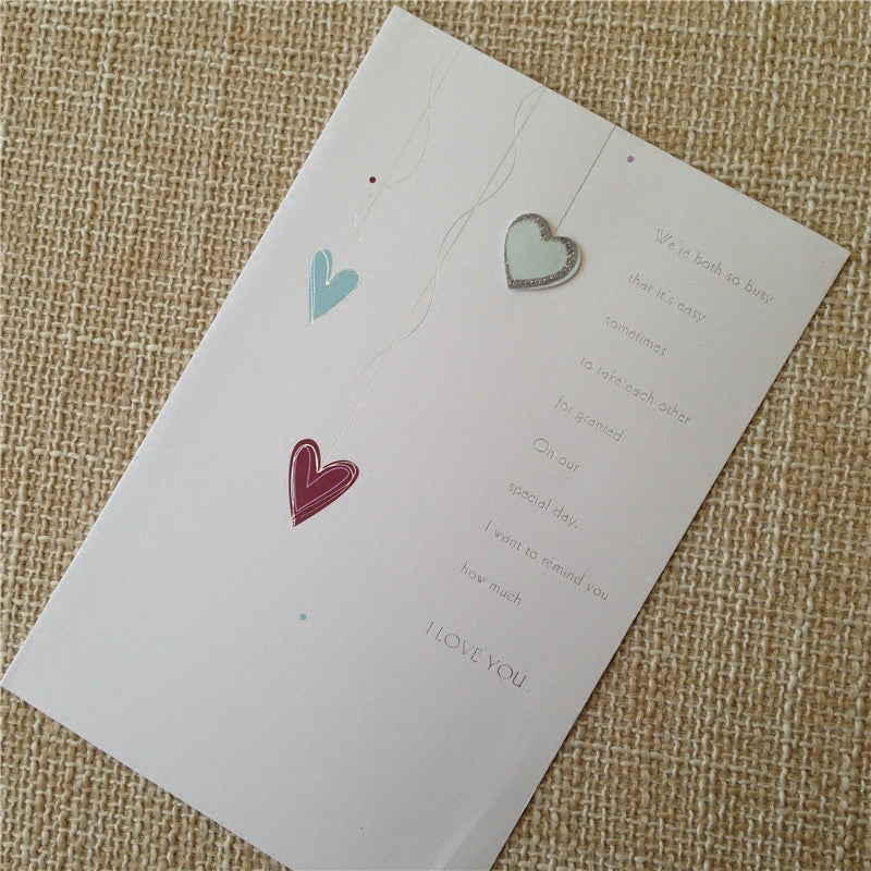 Anniversary Card - Hearts