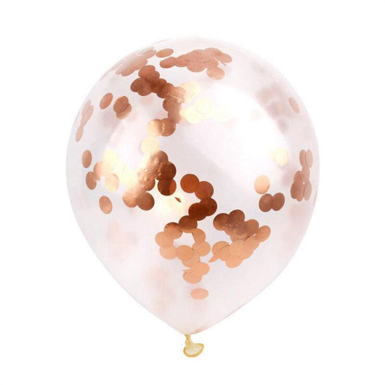 12 Inch Rose Gold Party Balloons Set