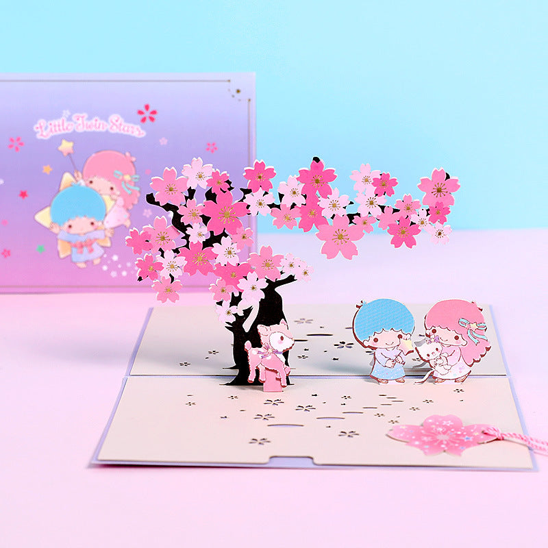 Hello Kitty Pop Up Card | 4 Styles | 3D Card | Birthday Card | Sakura | Japanese Style