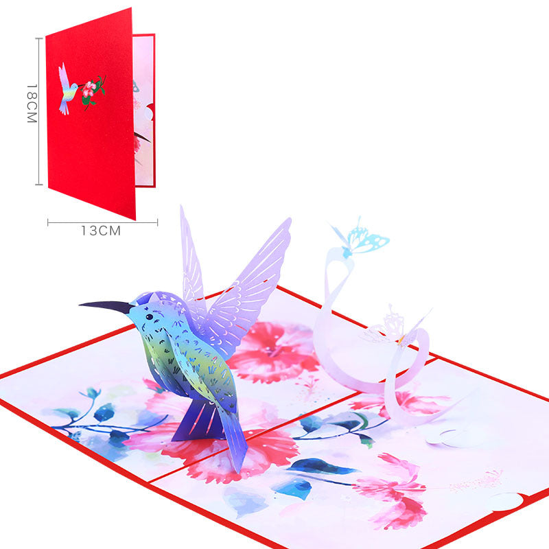 Hummingbird Pop Up Card - 5 Styles