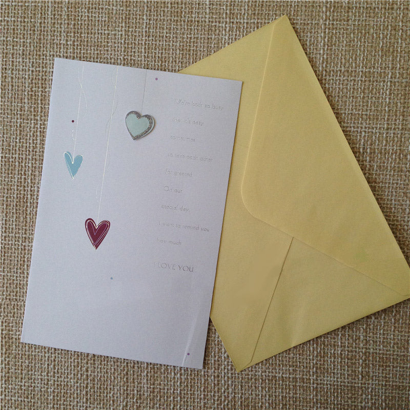 Anniversary Card - Hearts