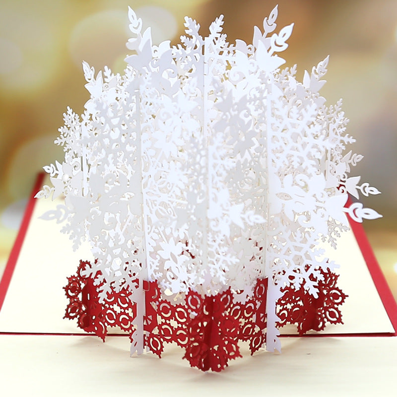 Christmas Pop Up Card | Snowflake | Frost | Xmas | 3D Card | Greeting Card 