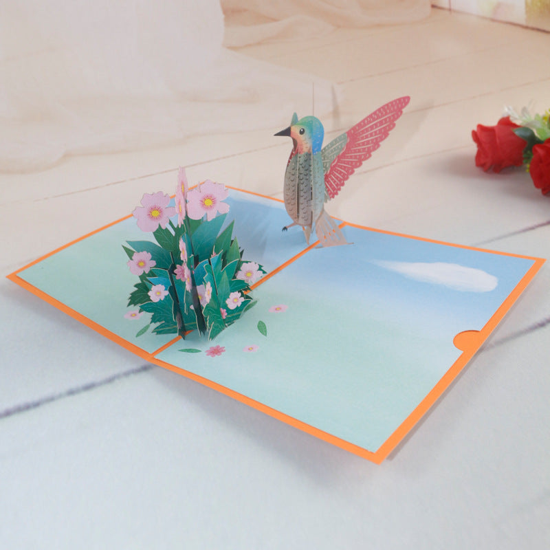 Hummingbird Pop Up Card - 5 Styles