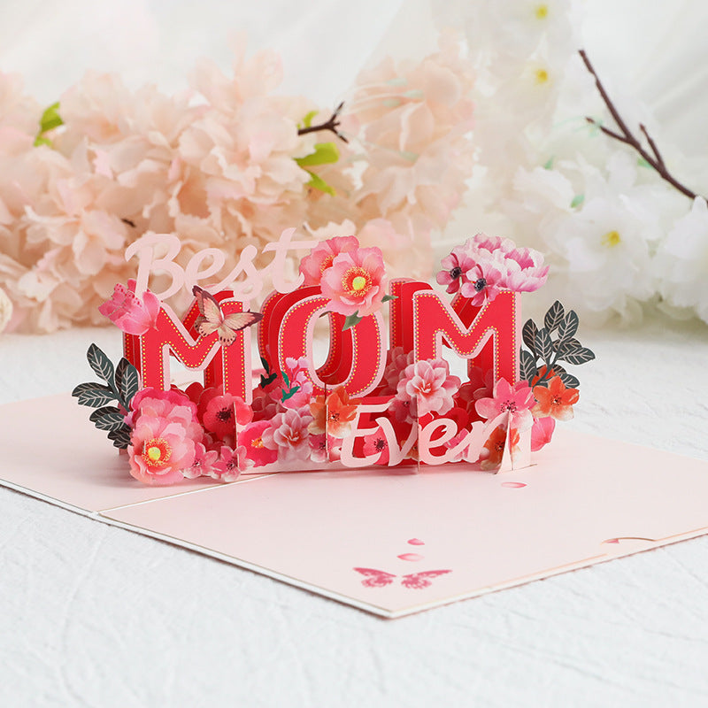 Mothers Day Pop Up Card | 3D Card | Best Mom Ever