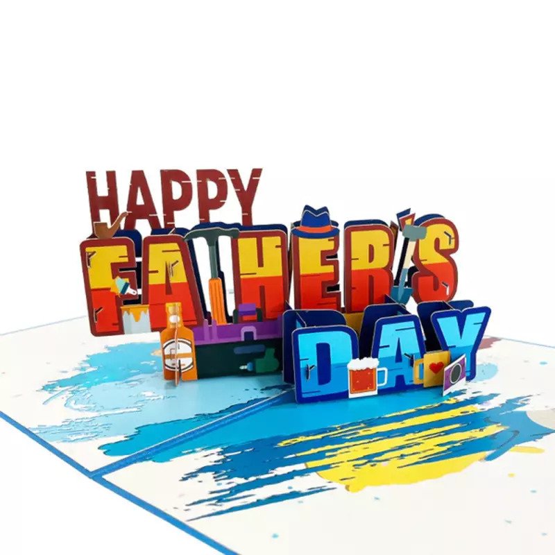 Fathers Day Pop Up Card | Dad | Card for Dad | 3D Card | Greeting Card