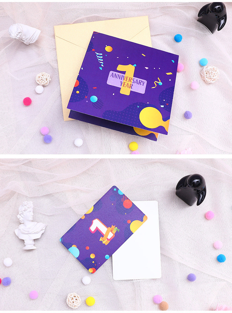 First Anniversary Pop Up Card