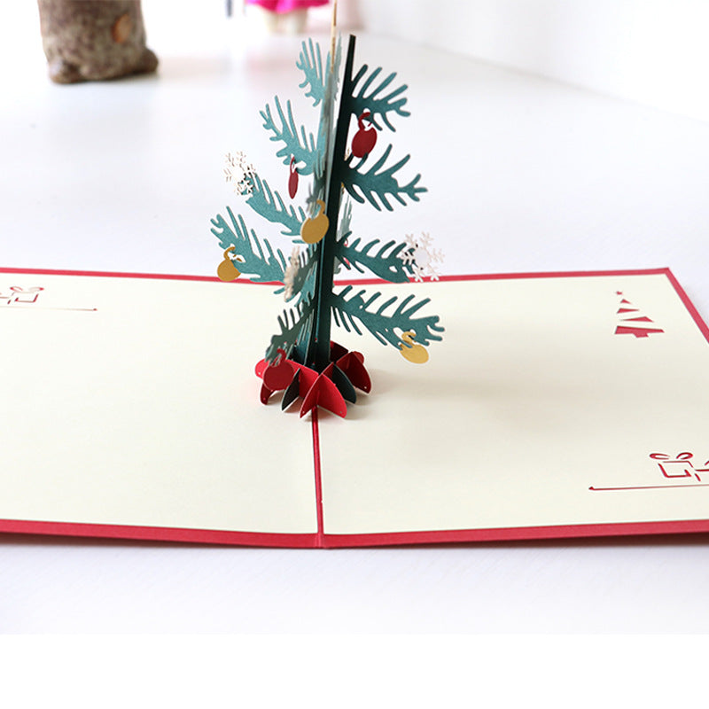 Green Christmas Tree Pop Up Card