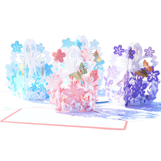 Magic Flowers Pop Up Card | 3 Colours | 3D Card