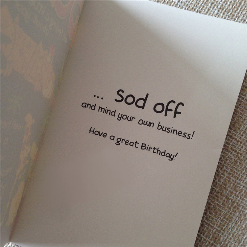 Funny 50th Birthday Card - Q&T 3D Cards and Envelopes