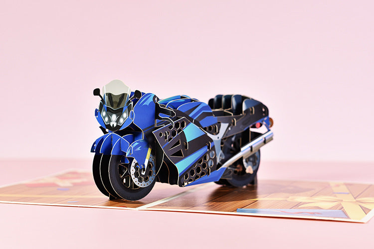 Motorbike Pop Up Card | 3D Card | Moto | Bike | Rider | Biker | Gift