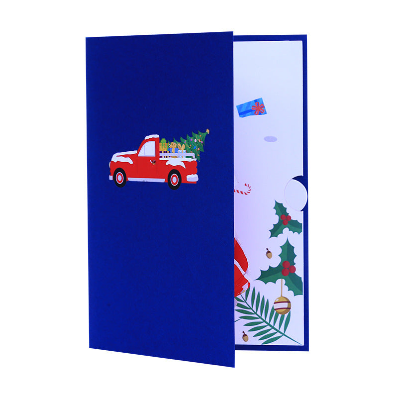 Christmas Pick Up Truck Pop Up Card - 4 Styles