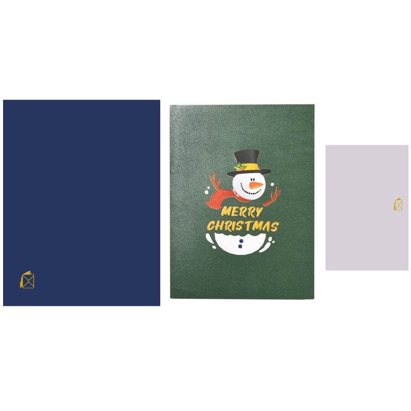 Christmas Pop Up Card with Snowman