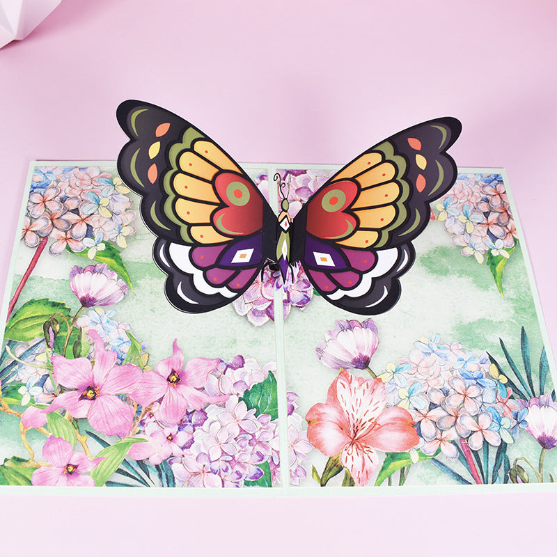 Colourful Butterfly Pop Up Card - 3 Styles