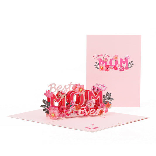 Mothers Day Pop Up Card | 3D Card | Best Mom Ever