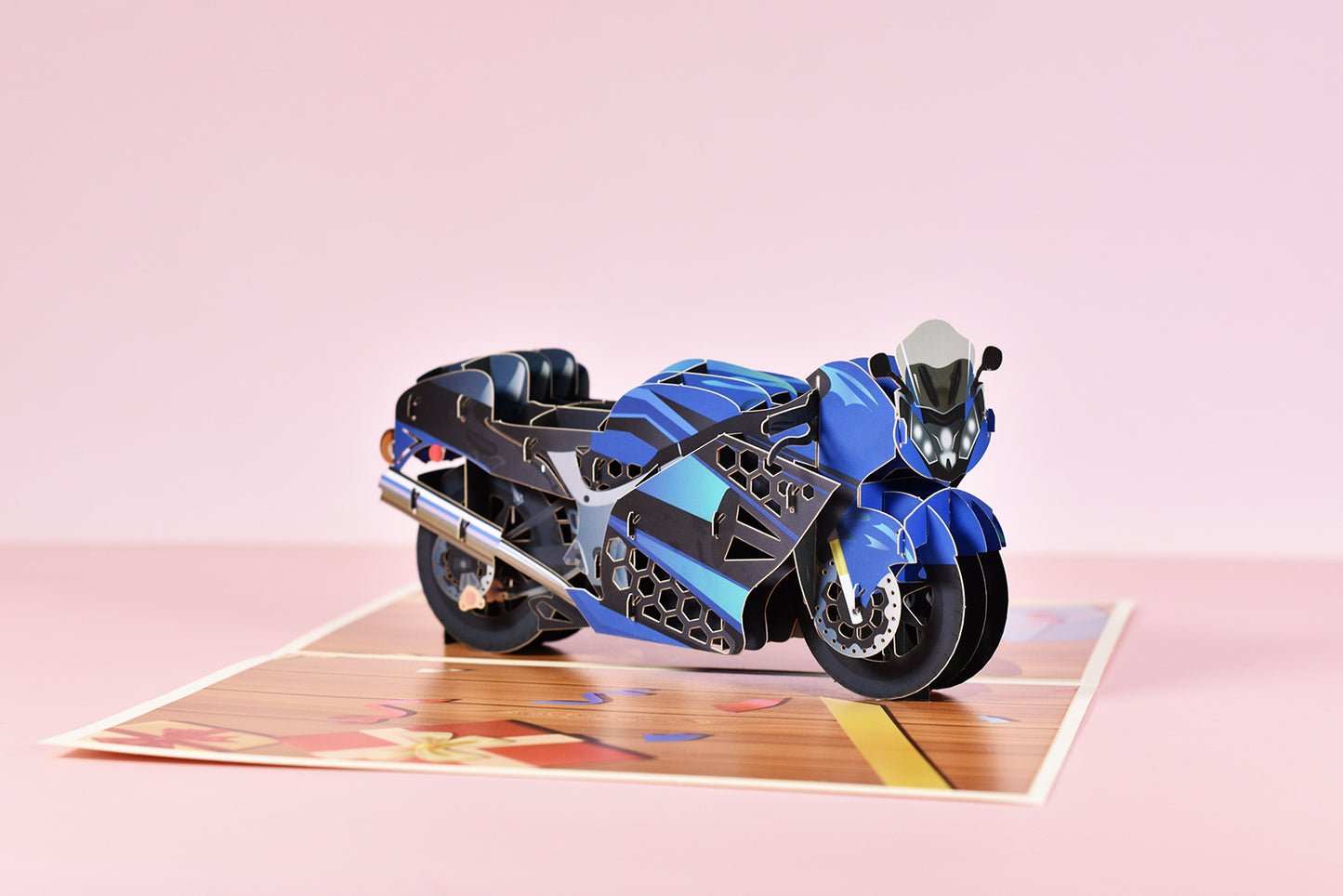 Motorbike Pop Up Card | 3D Card | Moto | Bike | Rider | Biker | Gift