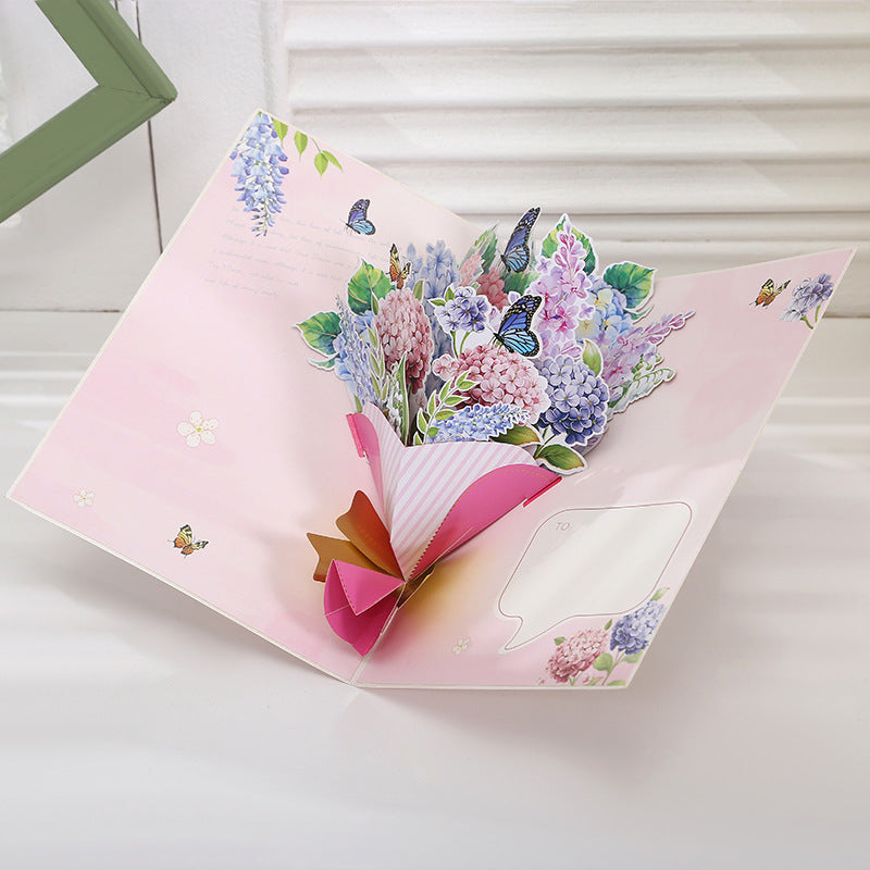 Flower Bouquet Pop Up Card - 5 Styles