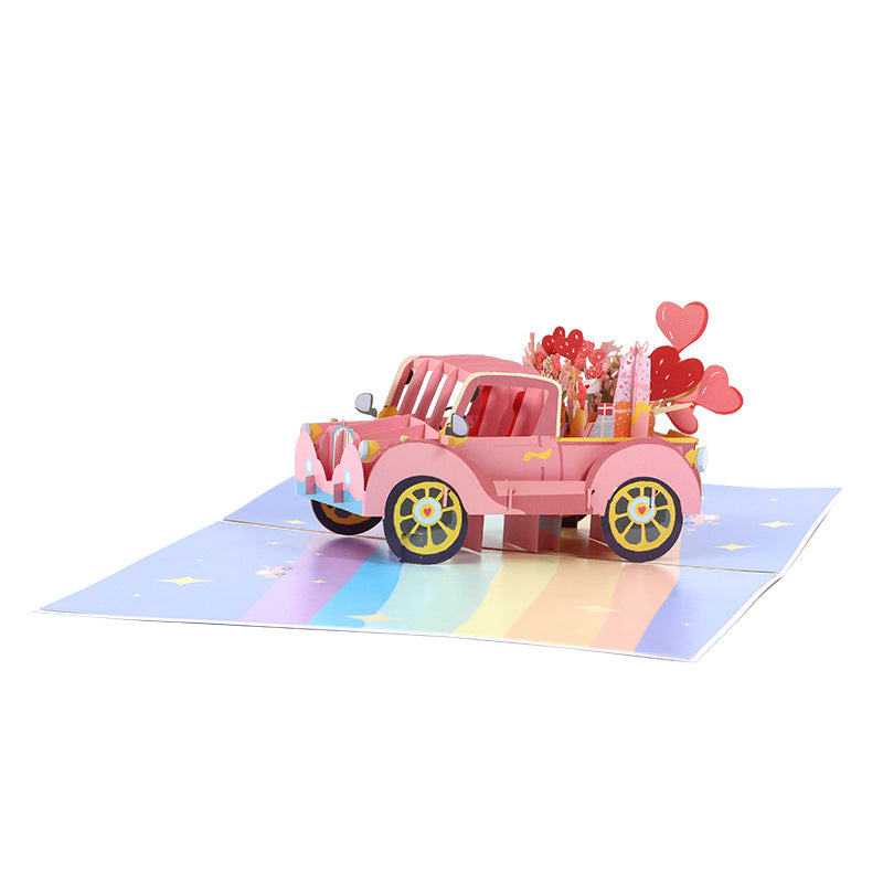 Love Truck Pop Up Card | Wedding Card | Valentines Day