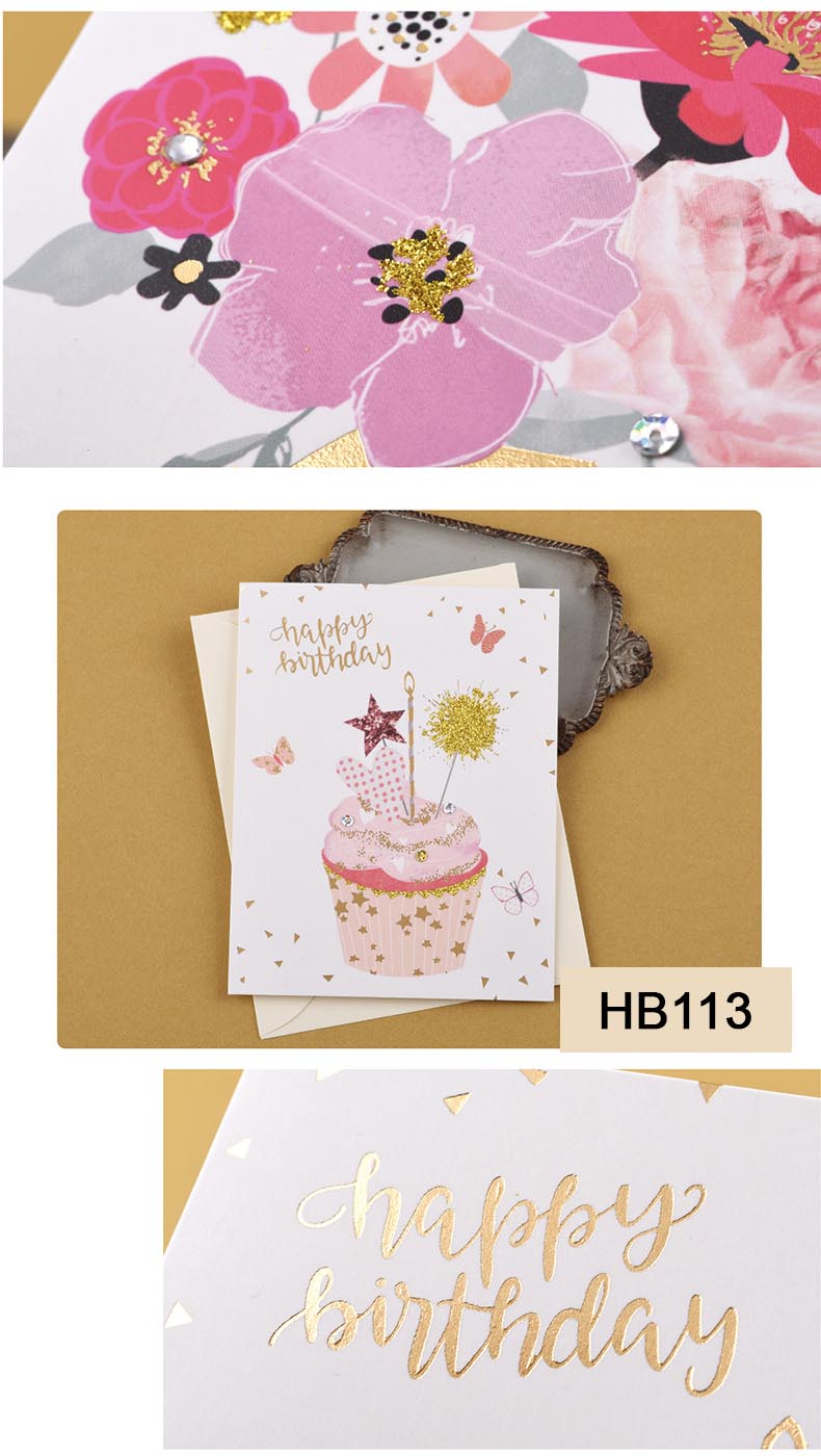 Birthday Cards - Crimson Series - Set of 6 Cards