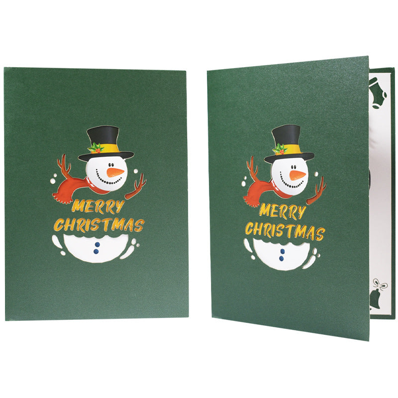 Christmas Pop Up Card with Snowman