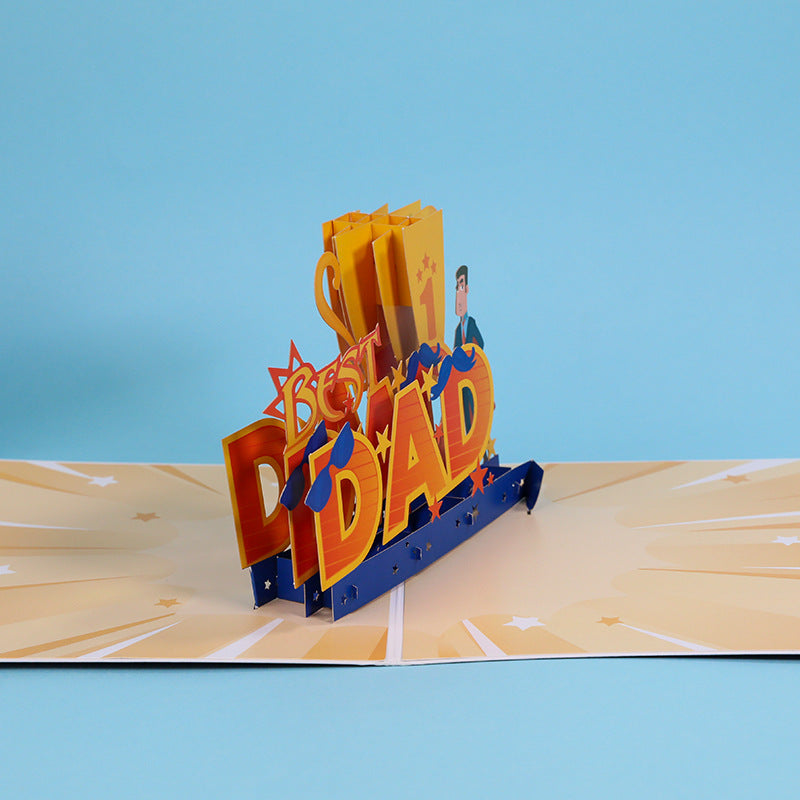 Fathers Day Pop Up Card | Dad | Card for Dad | 3D Card | Greeting Card