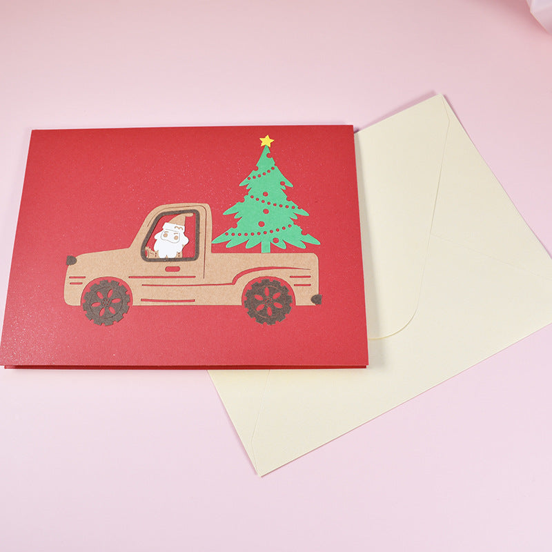 Christmas Pick Up Truck Pop Up Card - 4 Styles