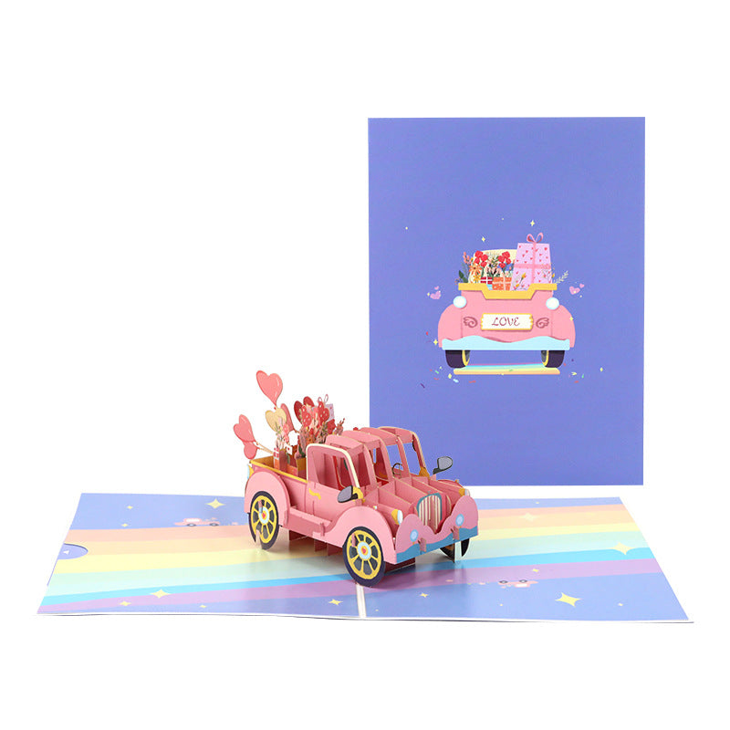 Love Truck Pop Up Card | Wedding Card | Valentines Day