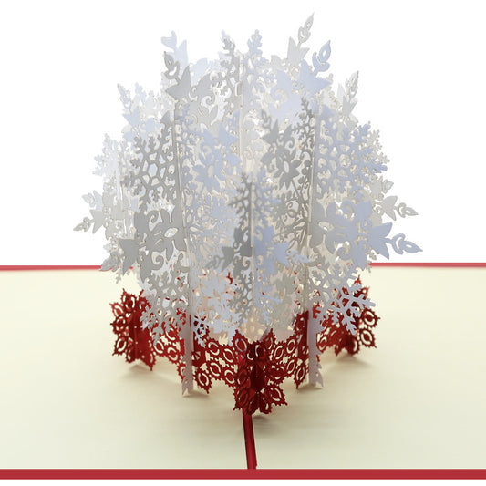 Christmas Pop Up Card | Snowflake | Frost | Xmas | 3D Card | Greeting Card 