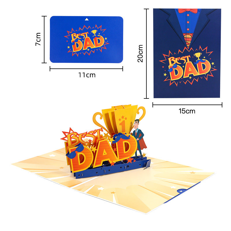 Fathers Day Pop Up Card | Dad | Card for Dad | 3D Card | Greeting Card