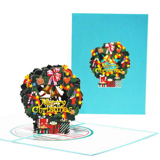 Christmas Wreath Pop Up Card