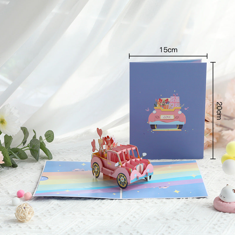 Love Truck Pop Up Card | Wedding Card | Valentines Day