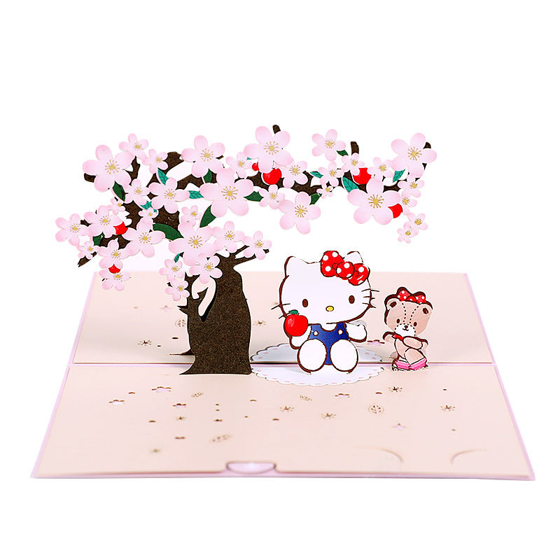 Hello Kitty Pop Up Card | 4 Styles | 3D Card | Birthday Card | Sakura | Japanese Style